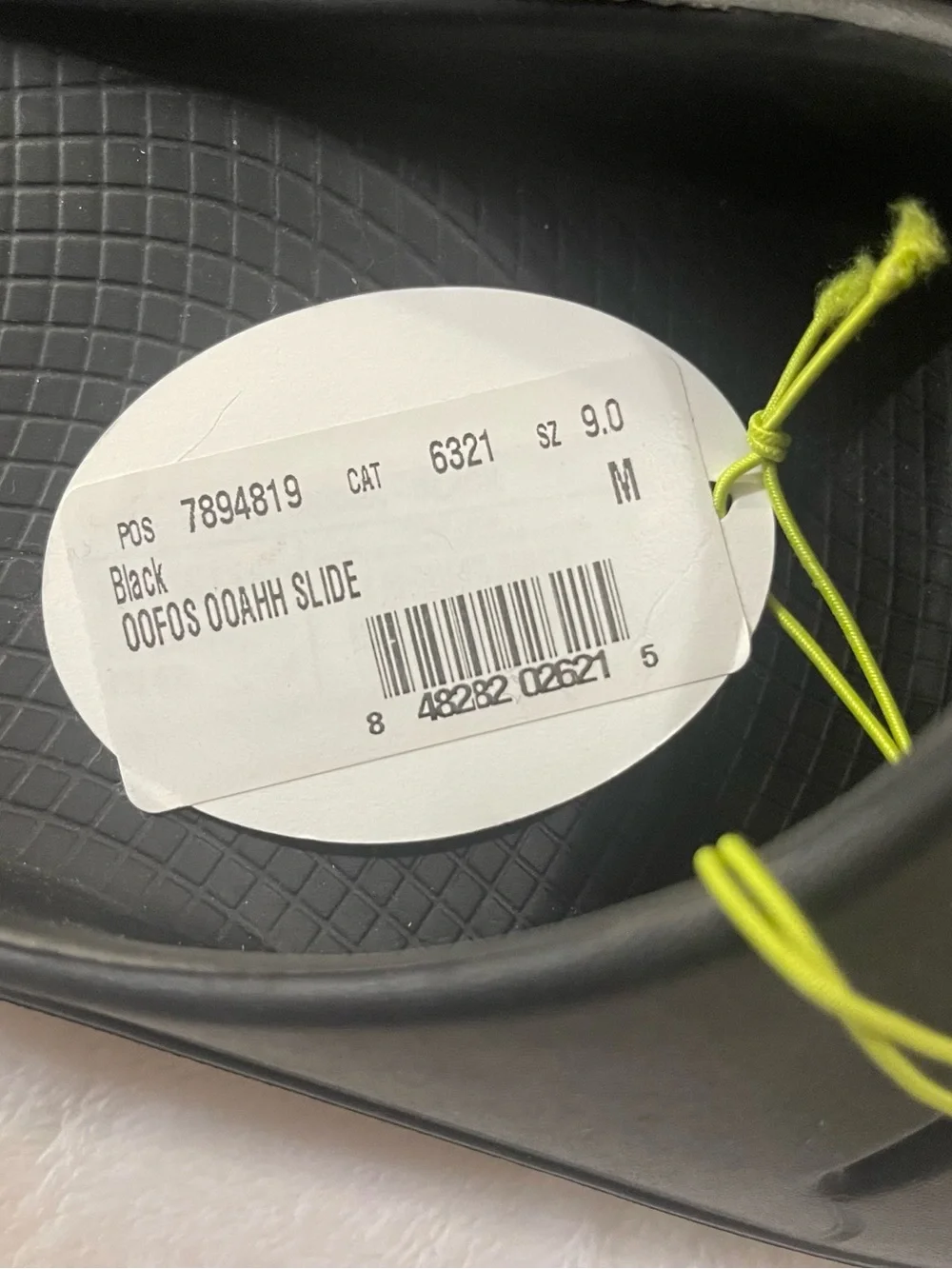OOFOS Black OOAHH Slide Sandals M9 W11 NWT